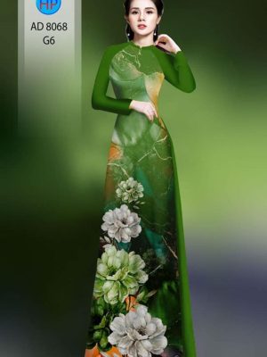 Vải áo dài hoa in 3D kiểu mới AD 8068 22 1595824689 61 Vai ao dai hoa in 3D kieu moi AD 8068