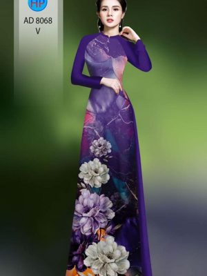 Vải áo dài hoa in 3D kiểu mới AD 8068 28 1595824690 279 Vai ao dai hoa in 3D kieu moi AD 8068