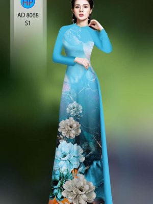 Vải áo dài hoa in 3D kiểu mới AD 8068 24 1595824690 399 Vai ao dai hoa in 3D kieu moi AD 8068