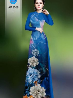 Vải áo dài hoa in 3D kiểu mới AD 8068 30 1595824691 666 Vai ao dai hoa in 3D kieu moi AD 8068