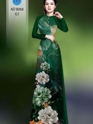 Vải áo dài hoa in 3D kiểu mới AD 8068 33 1595824691 821 Vai ao dai hoa in 3D kieu moi AD 8068
