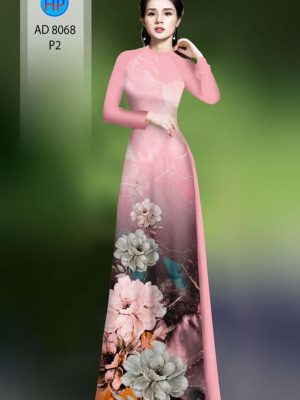 Vải áo dài hoa in 3D kiểu mới AD 8068 36 1595824692 42 Vai ao dai hoa in 3D kieu moi AD 8068