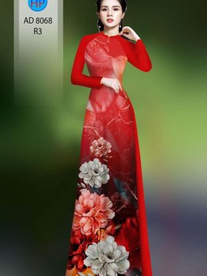 Vải áo dài hoa in 3D kiểu mới AD 8068 35 1595824692 66 Vai ao dai hoa in 3D kieu moi AD 8068
