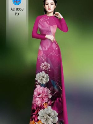 Vải áo dài hoa in 3D kiểu mới AD 8068 37 1595824692 756 Vai ao dai hoa in 3D kieu moi AD 8068