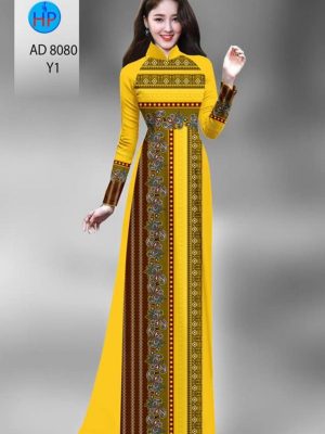 Vải áo dài hoa văn thổ cẩm mới ra AD 8080 25 1595827377 77 Vai ao dai hoa van tho cam moi ra AD