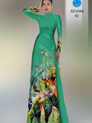 Vải áo dài hoa in 3D kiểu mới AD 6948 23 1595828189 574 Vai ao dai hoa in 3D kieu moi AD 6948