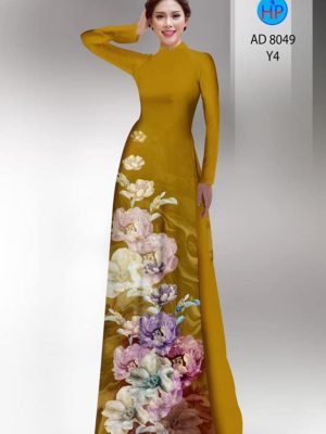 Vải áo dài hoa đẹp 3D mới ra AD 8049 21 1595922404 206 Vai ao dai hoa dep 3D moi ra AD 8049
