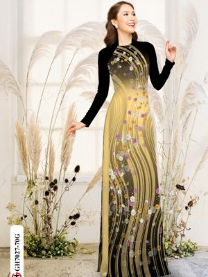 Vải áo dài hoa 3D độc đáo mới ra AD GH7027 17 1595925298 811 Vai ao dai hoa 3D doc dao moi ra AD
