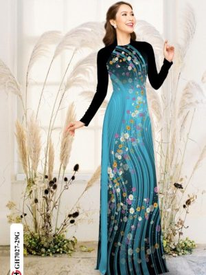 Vải áo dài hoa 3D độc đáo mới ra AD GH7027 22 1595925299 909 Vai ao dai hoa 3D doc dao moi ra AD