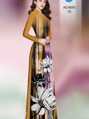 Vải áo dài hoa in 3D kiểu mới AD 8093 29 1595926994 360 Vai ao dai hoa in 3D kieu moi AD 8093
