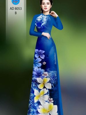 Vải áo dài hoa in 3D kiểu mới AD 8053 24 1595927948 192 Vai ao dai hoa in 3D kieu moi AD 8053