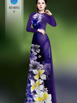 Vải áo dài hoa in 3D kiểu mới AD 8053 35 1595927949 654 Vai ao dai hoa in 3D kieu moi AD 8053