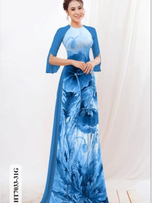 Vải áo dài hoa 3D độc đáo kiểu mới AD HT7033 20 1596018930 415 Vai ao dai hoa 3D doc dao kieu moi AD