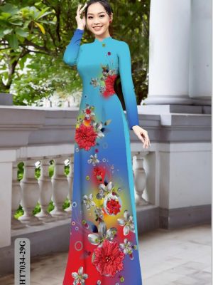 Vải áo dài đẹp hoa 3D mới ra AD HT7034 25 1596019464 497 Vai ao dai dep hoa 3D moi ra AD HT7034