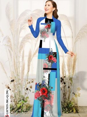 Vải áo dài hoa in 3D thiết kế 2020 AD GH7035 18 1596019903 310 Vai ao dai hoa in 3D thiet ke 2020 AD