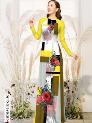 Vải áo dài hoa in 3D thiết kế 2020 AD GH7035 24 1596019904 140 Vai ao dai hoa in 3D thiet ke 2020 AD
