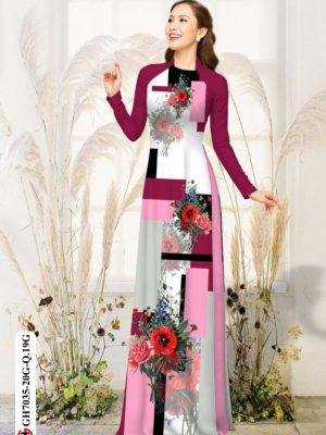 Vải áo dài hoa in 3D thiết kế 2020 AD GH7035 25 1596019904 65 Vai ao dai hoa in 3D thiet ke 2020 AD