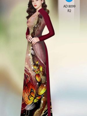 Vải áo dài hoa in 3D mới ra AD 8099 23 1596078174 91 Vai ao dai hoa in 3D moi ra AD 8099
