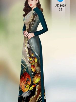 Vải áo dài hoa in 3D mới ra AD 8099 30 1596078176 637 Vai ao dai hoa in 3D moi ra AD 8099