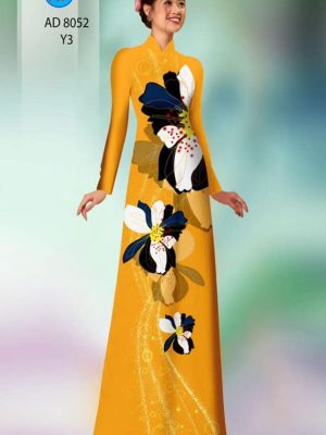 Vải áo dài hoa in 3D thiết kế 2020 AD 8052 26 1596079292 426 Vai ao dai hoa in 3D thiet ke 2020 AD