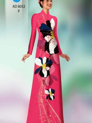 Vải áo dài hoa in 3D thiết kế 2020 AD 8052 23 1596079292 734 Vai ao dai hoa in 3D thiet ke 2020 AD