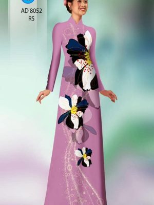 Vải áo dài hoa in 3D thiết kế 2020 AD 8052 25 1596079292 735 Vai ao dai hoa in 3D thiet ke 2020 AD