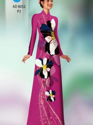 Vải áo dài hoa in 3D thiết kế 2020 AD 8052 31 1596079293 938 Vai ao dai hoa in 3D thiet ke 2020 AD