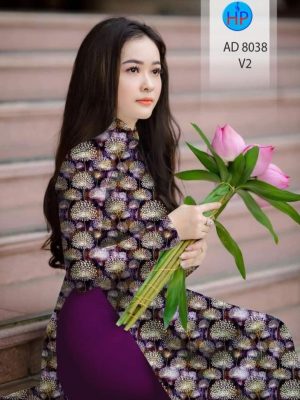 Vải áo dài hoa bồ công anh thiết kế 2020 AD 8038 26 1596079501 440 Vai ao dai hoa bo cong anh thiet ke 2020