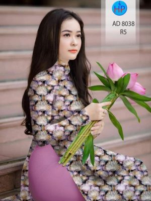 Vải áo dài hoa bồ công anh thiết kế 2020 AD 8038 24 1596079501 710 Vai ao dai hoa bo cong anh thiet ke 2020
