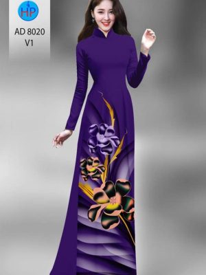 Vải áo dài hoa in 3D thiết kế 2020 AD 8020 33 1596185989 432 Vai ao dai hoa in 3D thiet ke 2020 AD