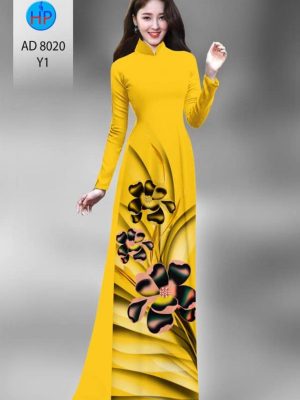 Vải áo dài hoa in 3D thiết kế 2020 AD 8020 27 1596185989 437 Vai ao dai hoa in 3D thiet ke 2020 AD