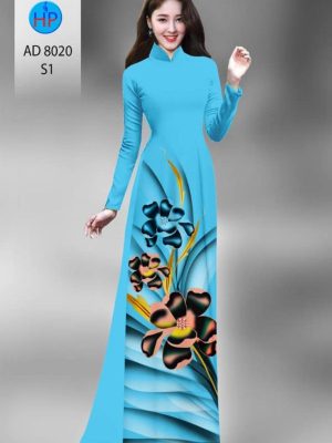 Vải áo dài hoa in 3D thiết kế 2020 AD 8020 32 1596185989 438 Vai ao dai hoa in 3D thiet ke 2020 AD