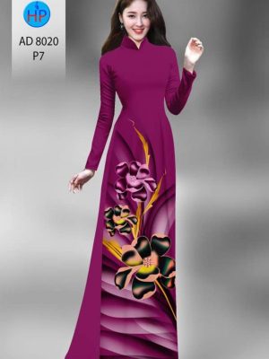 Vải áo dài hoa in 3D thiết kế 2020 AD 8020 35 1596185990 81 Vai ao dai hoa in 3D thiet ke 2020 AD