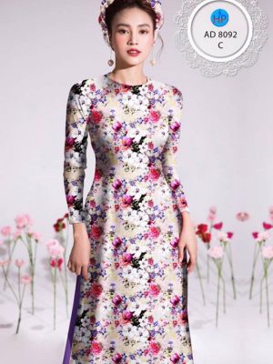 Vải áo dài hoa nhí kiểu mới AD 8092 23 1596188115 78 Vai ao dai hoa nhi kieu moi AD 8092