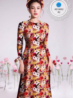 Vải áo dài hoa nhí kiểu mới AD 8092 32 1596188117 100 Vai ao dai hoa nhi kieu moi AD 8092