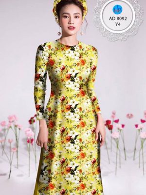 Vải áo dài hoa nhí kiểu mới AD 8092 35 1596188117 208 Vai ao dai hoa nhi kieu moi AD 8092