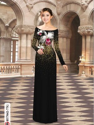 Vải áo dài hoa in 3D thiết kế 2020 AD HT7042 18 1596190008 414 Vai ao dai hoa in 3D thiet ke 2020 AD