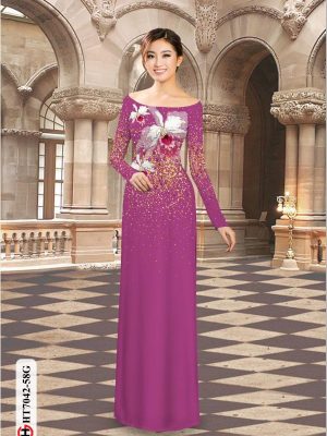 Vải áo dài hoa in 3D thiết kế 2020 AD HT7042 19 1596190008 585 Vai ao dai hoa in 3D thiet ke 2020 AD