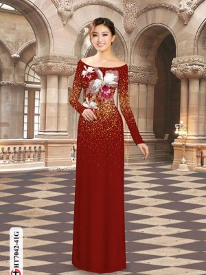 Vải áo dài hoa in 3D thiết kế 2020 AD HT7042 23 1596190008 778 Vai ao dai hoa in 3D thiet ke 2020 AD