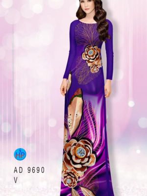 Vải áo dài hoa in 3D mới ra AD 9690 33 1596190602 464 Vai ao dai hoa in 3D moi ra AD 9690