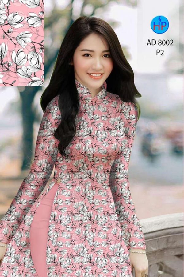 Vai ao dai hoa deu moi ra AD 8002