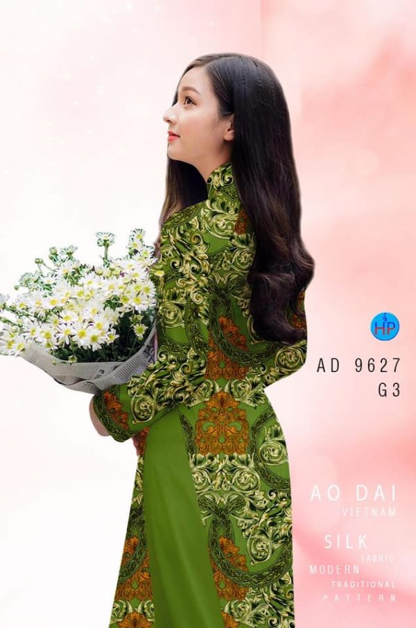 Vai ao dai hoa deu moi ra AD 9627