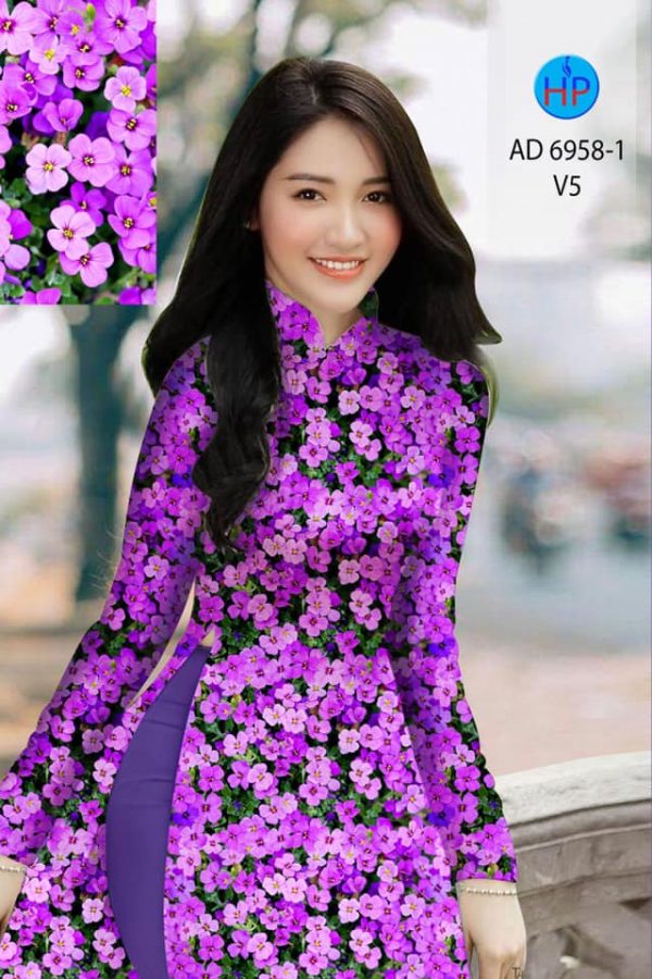 Vai ao dai hoa deu thiet ke 2020 AD 6958