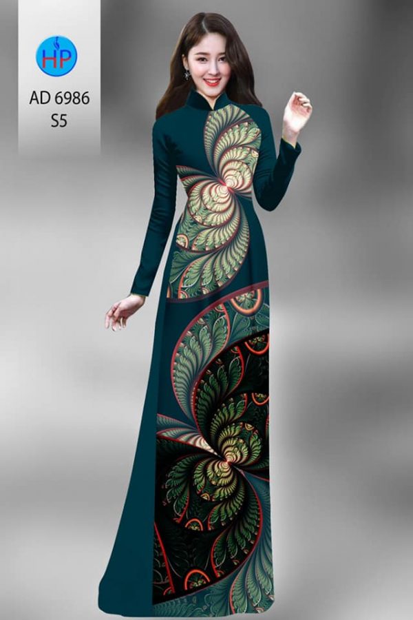 Vai ao dai hoa in 3D kieu moi AD 6986