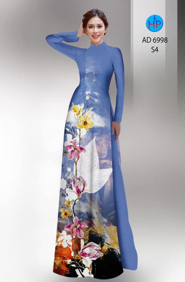 Vai ao dai hoa in 3D moi ra AD 6998