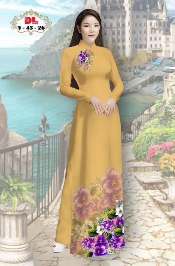 Vai ao dai hoa in 3D moi ra AD DL