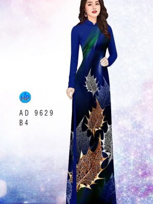 Vải áo dài hình lá kiểu mới AD 9629 29 vai ao dai hinh la gia re dang hot 1755161
