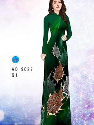 Vải áo dài hình lá kiểu mới AD 9629 20 vai ao dai hinh la rat re chat luong 95530