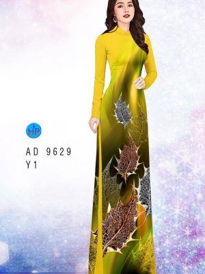 Vải áo dài hình lá kiểu mới AD 9629 30 vai ao dai hinh la vai ao dai my my dam tham 1855126