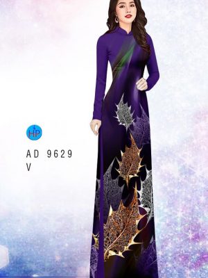 Vải áo dài hình lá kiểu mới AD 9629 31 vai ao dai hinh la vai ao dai my my ua chuong 2055250